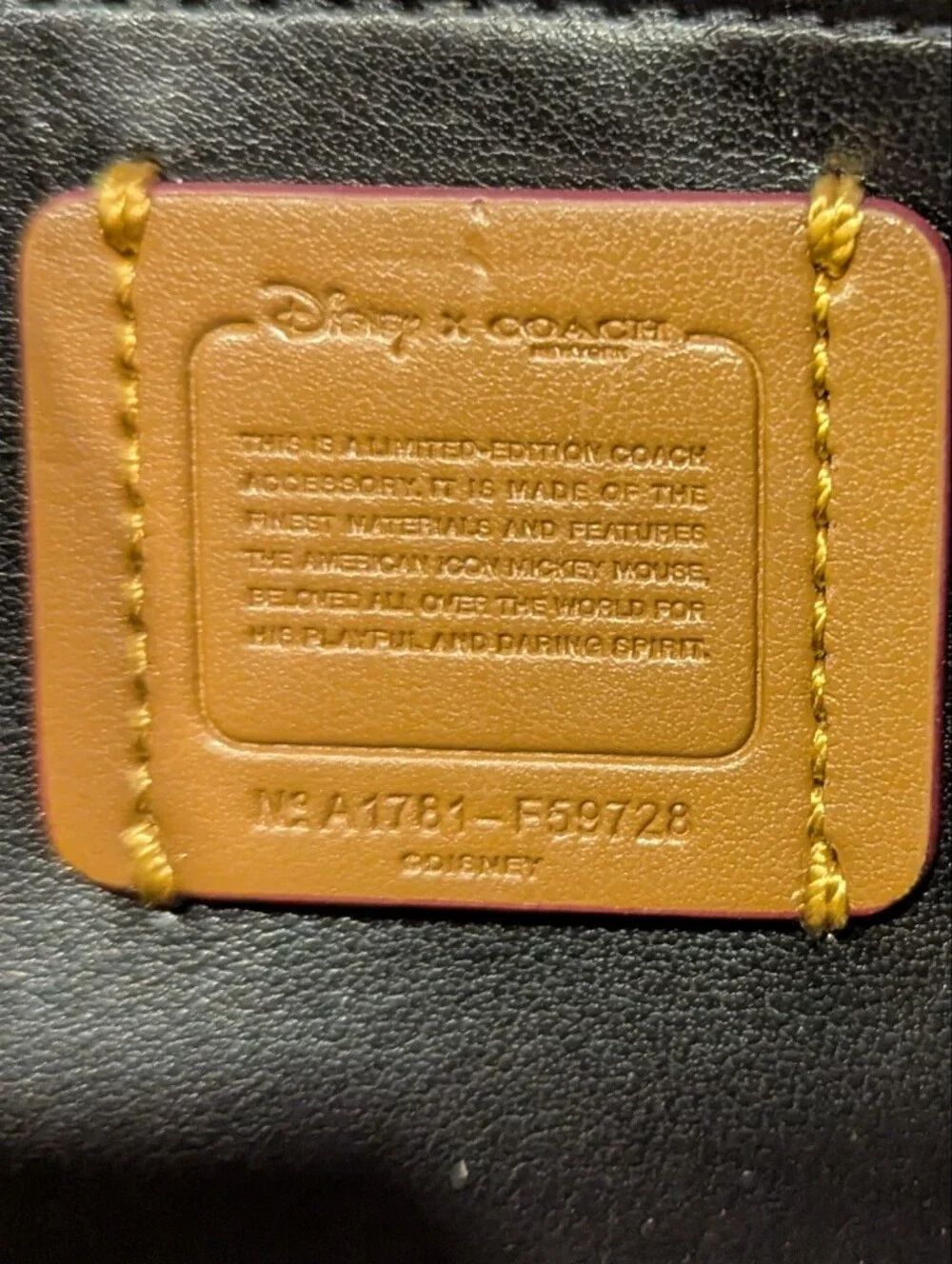 COACH Disney x Coach Red Mickey Wallet